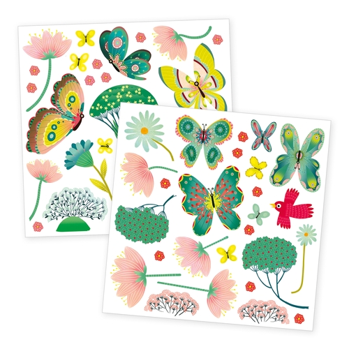 Stickers - Papillions au jardin