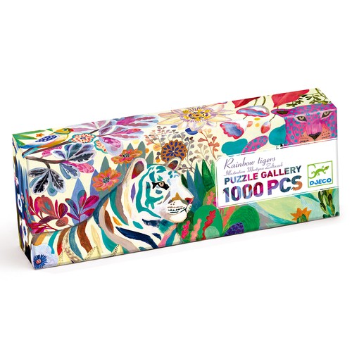 Puzzle Rainbow tigers - 1000 pcs